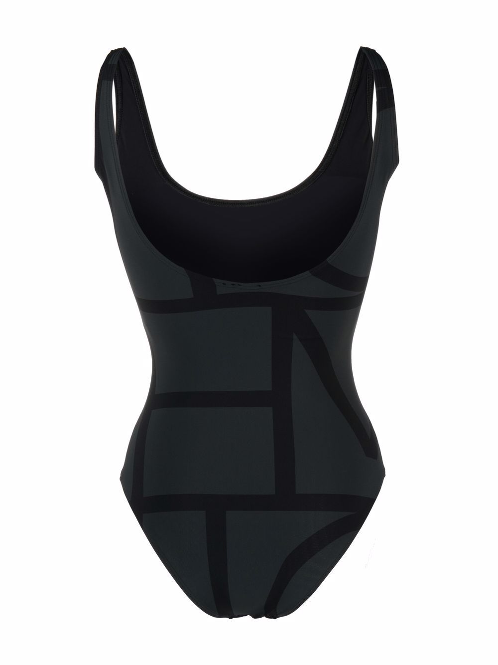 Costume intero con stampa in nero - toteme - donna 