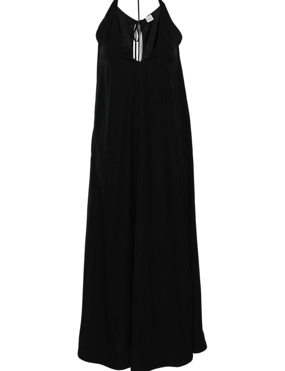 Abito maxi con scollo a V kyro in nero Toteme - donna 