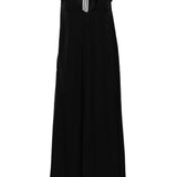 Abito maxi con scollo a V kyro in nero Toteme - donna 