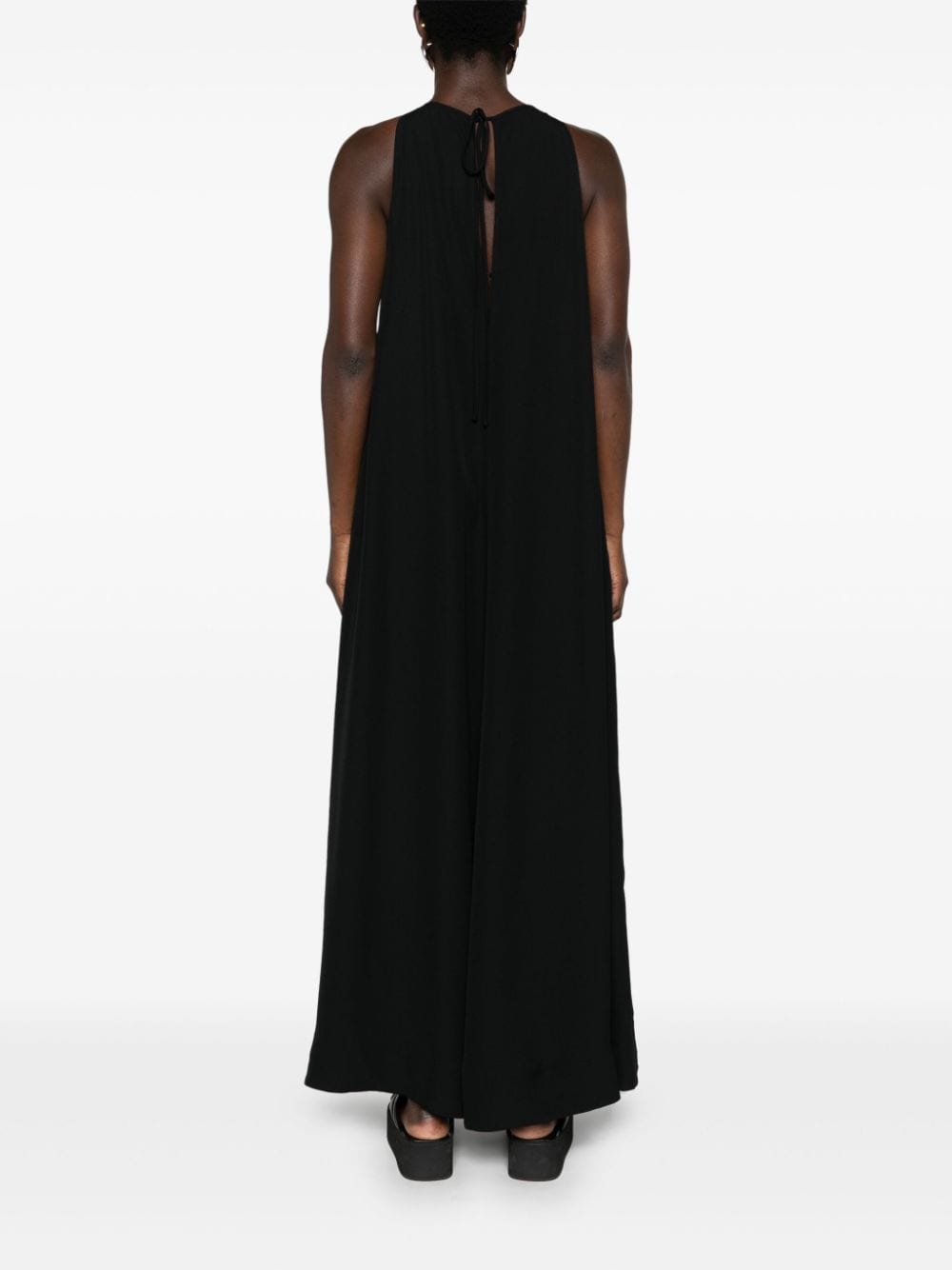 Abito maxi con scollo a V kyro in nero Toteme - donna 