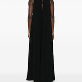 Abito maxi con scollo a V kyro in nero Toteme - donna 