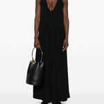 Abito maxi con scollo a V kyro in nero Toteme - donna 