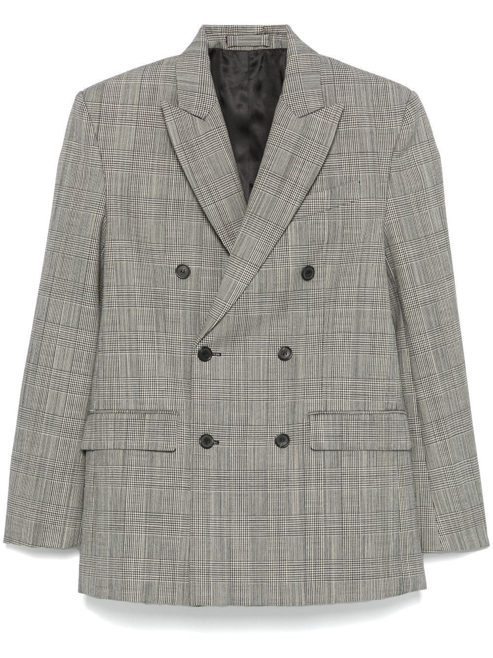 Blazer in pied-de-poule in grigio Wardrobe.Nyc - donna 