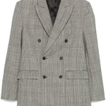 Blazer in pied-de-poule in grigio Wardrobe.Nyc - donna 