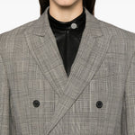Blazer in pied-de-poule in grigio Wardrobe.Nyc - donna 