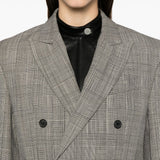Blazer in pied-de-poule in grigio Wardrobe.Nyc - donna 