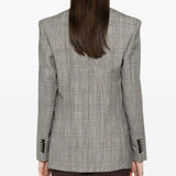 Blazer in pied-de-poule in grigio Wardrobe.Nyc - donna 