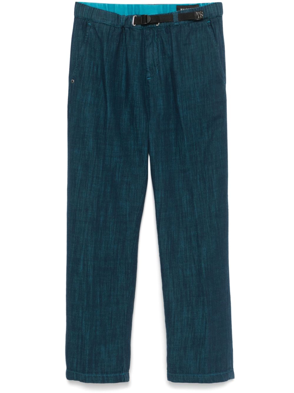 Pantaloni effetto mélange in blu Whitesand - uomo 