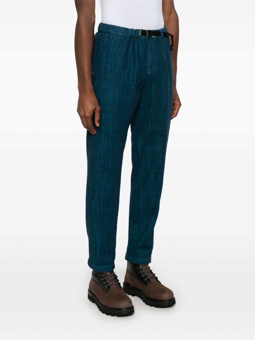 Pantaloni effetto mélange in blu Whitesand - uomo 
