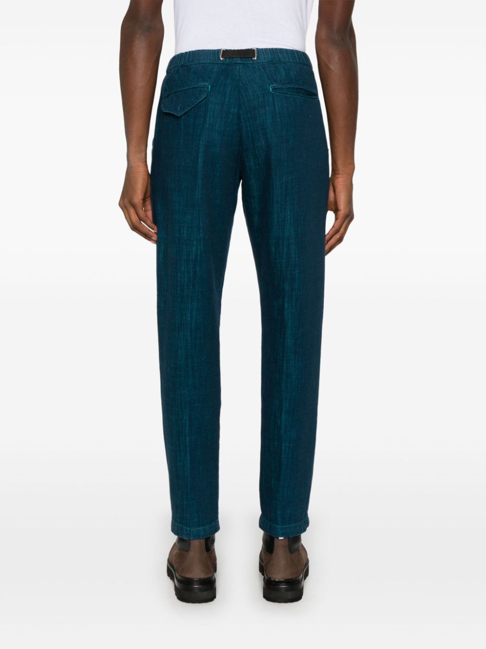 Pantaloni effetto mélange in blu Whitesand - uomo 