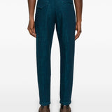 Pantaloni effetto mélange in blu Whitesand - uomo 