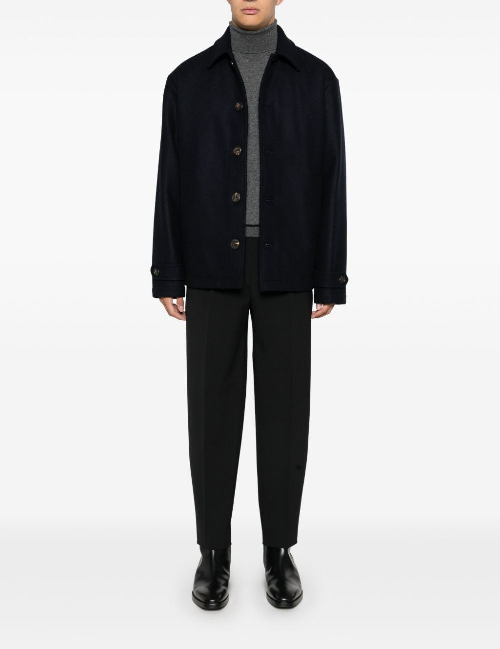 Pantaloni affusolati in nero Zegna - uomo 