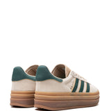 Sneakers gazelle bold in verde e beige 