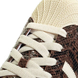 Sneakers superstar stampa animalier in marrone 