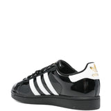 Sneakers superstar II con finitura lucida in nero 