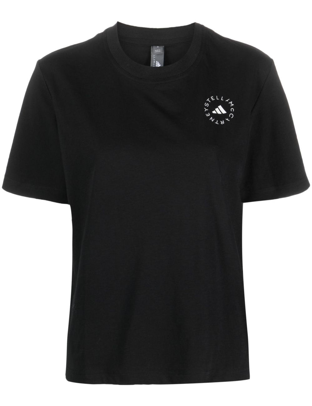 T-shirt a maniche corte truecasuals in nero Adidas by stella mc cartney - donna 