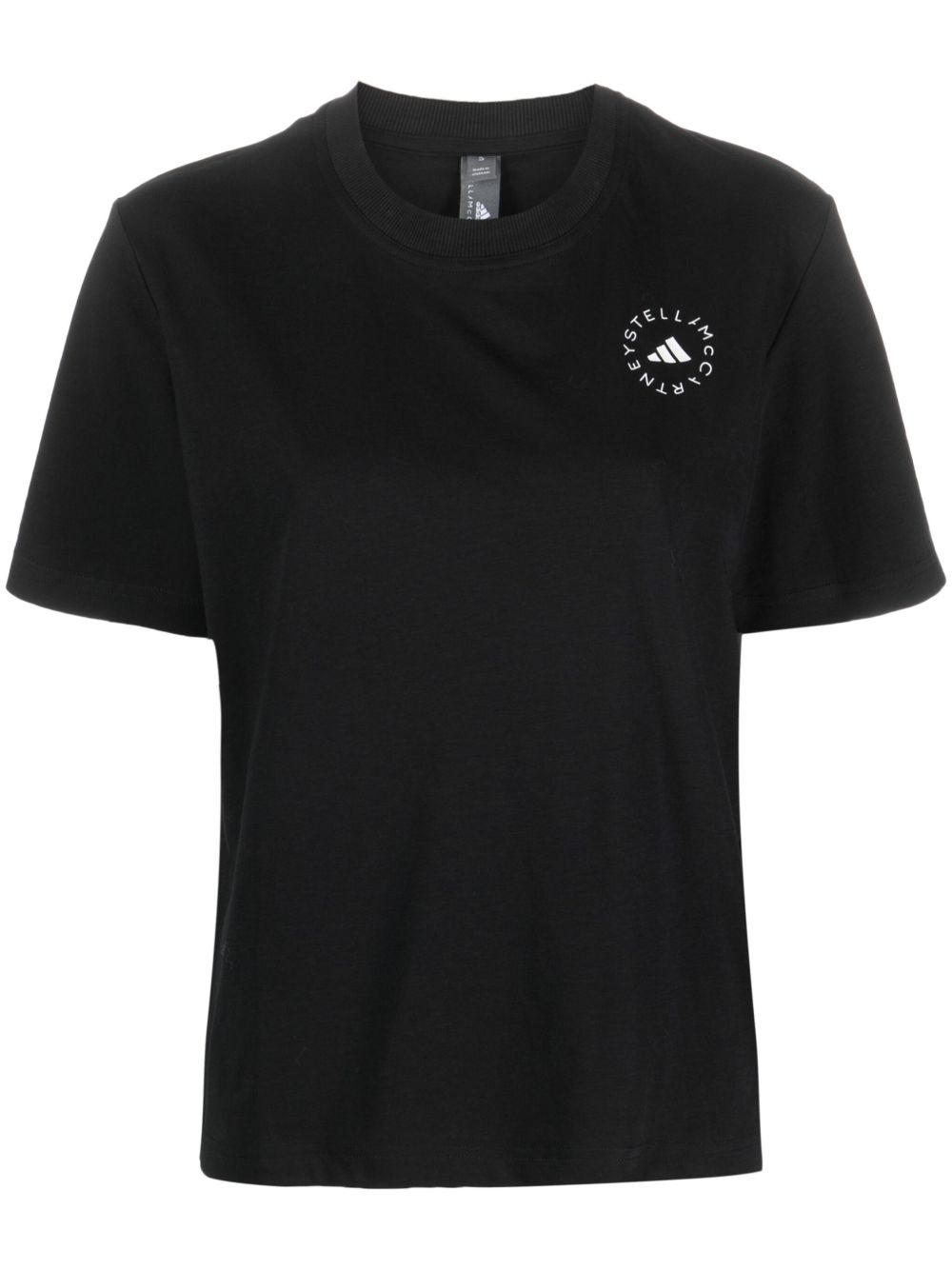 T-shirt a maniche corte truecasuals in nero Adidas by stella mc cartney - donna 