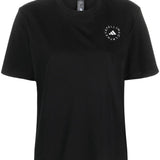 T-shirt a maniche corte truecasuals in nero Adidas by stella mc cartney - donna 