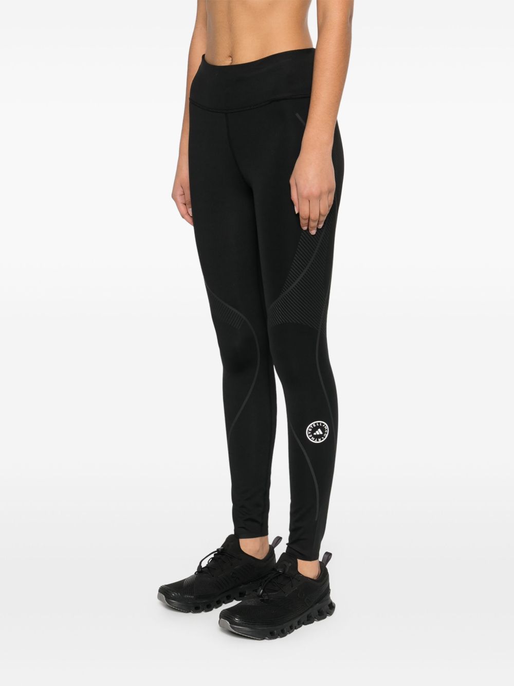 Leggings TruePace in nero Adidas by stella mc  cartney - donna 