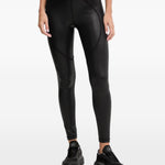 Leggings con logo  in nero Adidas by stella mc cartney - donna 