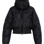 Giacca trapuntata con cappuccio in nero Adidas by stella mc cartney - donna 
