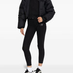 Giacca trapuntata con cappuccio in nero Adidas by stella mc cartney - donna 