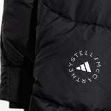 Giacca trapuntata con cappuccio in nero Adidas by stella mc cartney - donna 