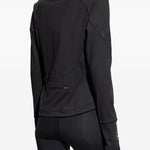 Giacca con zip a collo alto in nero Adidas by stella mc cartney - donna 