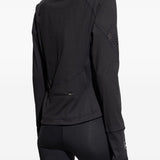 Giacca con zip a collo alto in nero Adidas by stella mc cartney - donna 