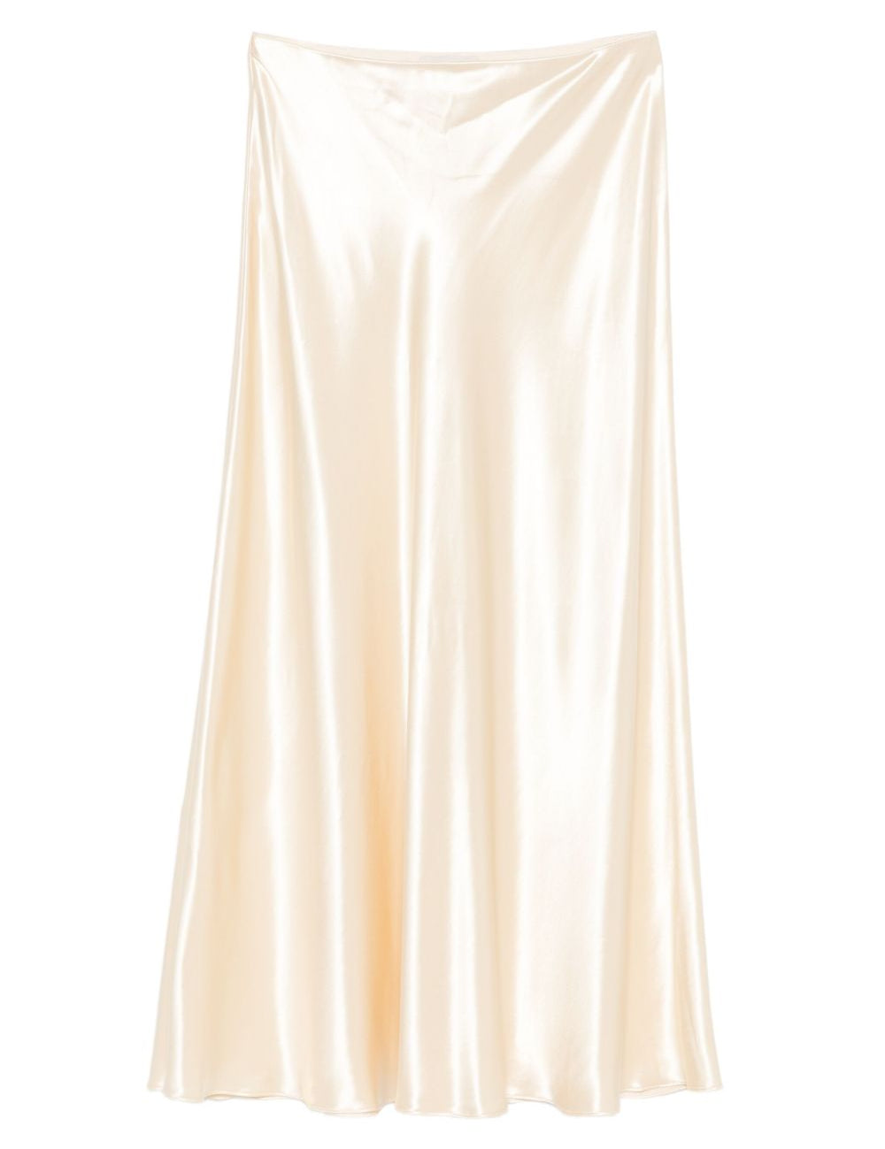 Gonna midi in raso avorio Alberta Ferretti - donna 