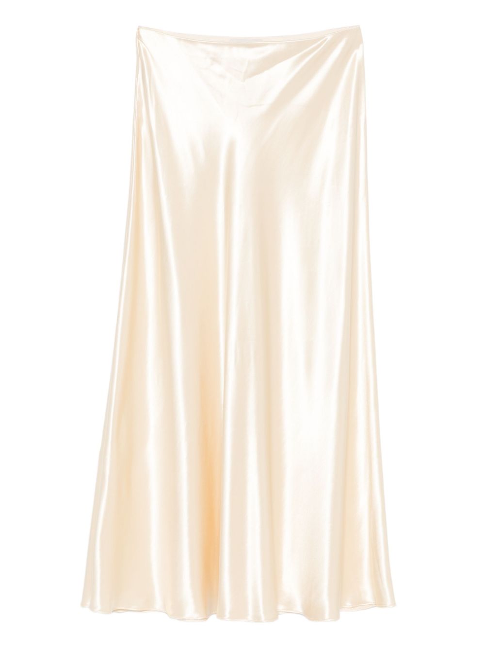 Gonna midi in raso avorio Alberta Ferretti - donna 