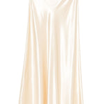 Gonna midi in raso avorio Alberta Ferretti - donna 