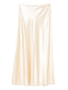 Gonna midi in raso avorio Alberta Ferretti - donna