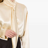 Blusa in raso in beige Alberta ferretti - donna 