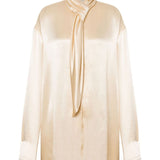 Blusa in raso in beige Alberta ferretti - donna 
