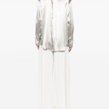 Blusa in raso con nodo in argento Alberta Ferretti - donna 