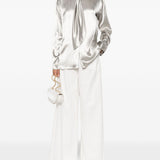 Blusa in raso con nodo in argento Alberta Ferretti - donna 