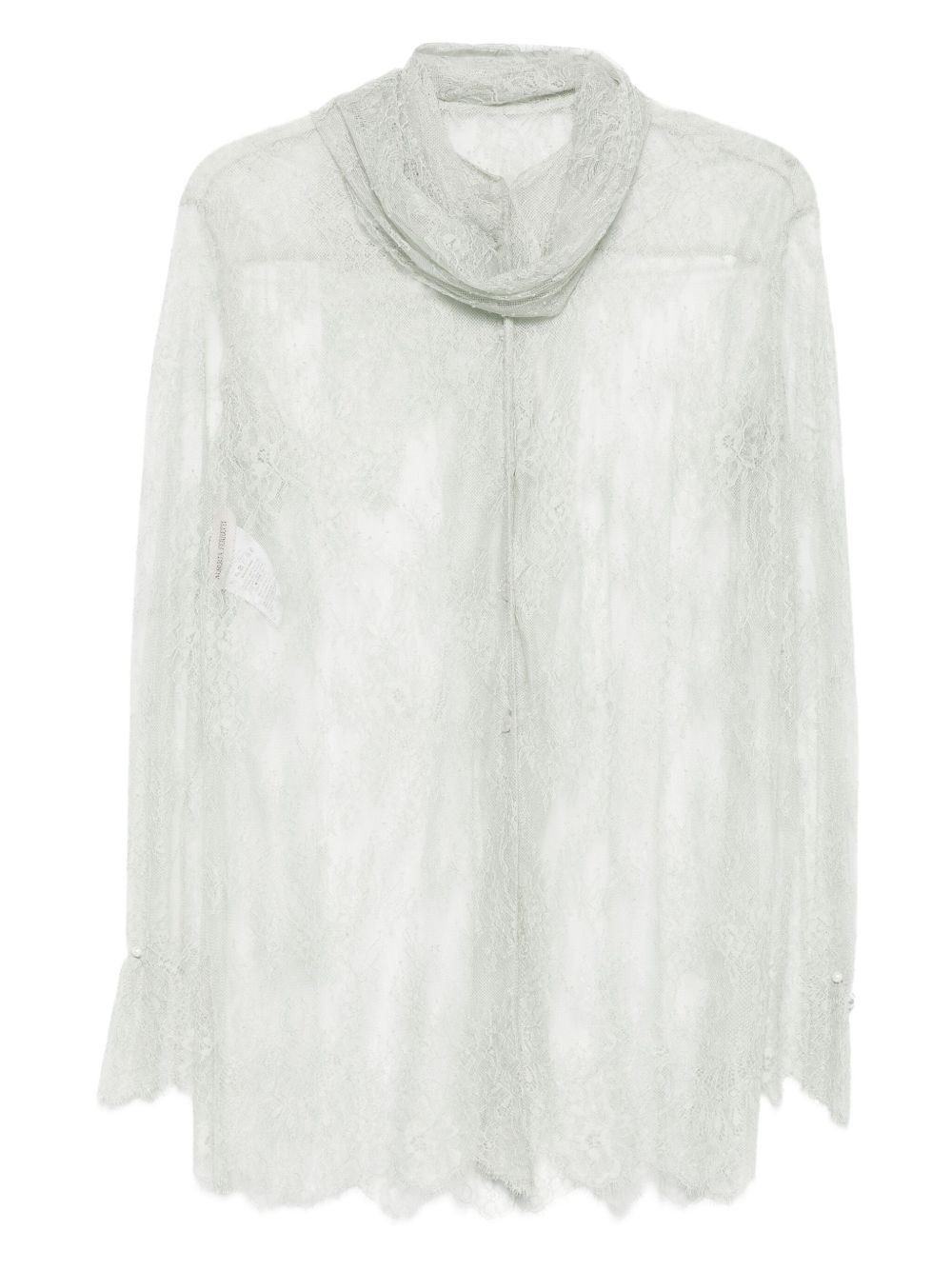 Blusa in pizzo grigio chiaro Alberta Ferretti - donna 