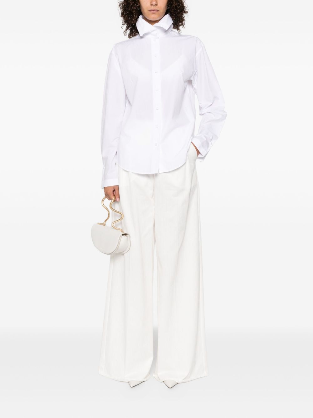 Camicia con dettaglio colletto in bianco Alberta Ferretti - donna 