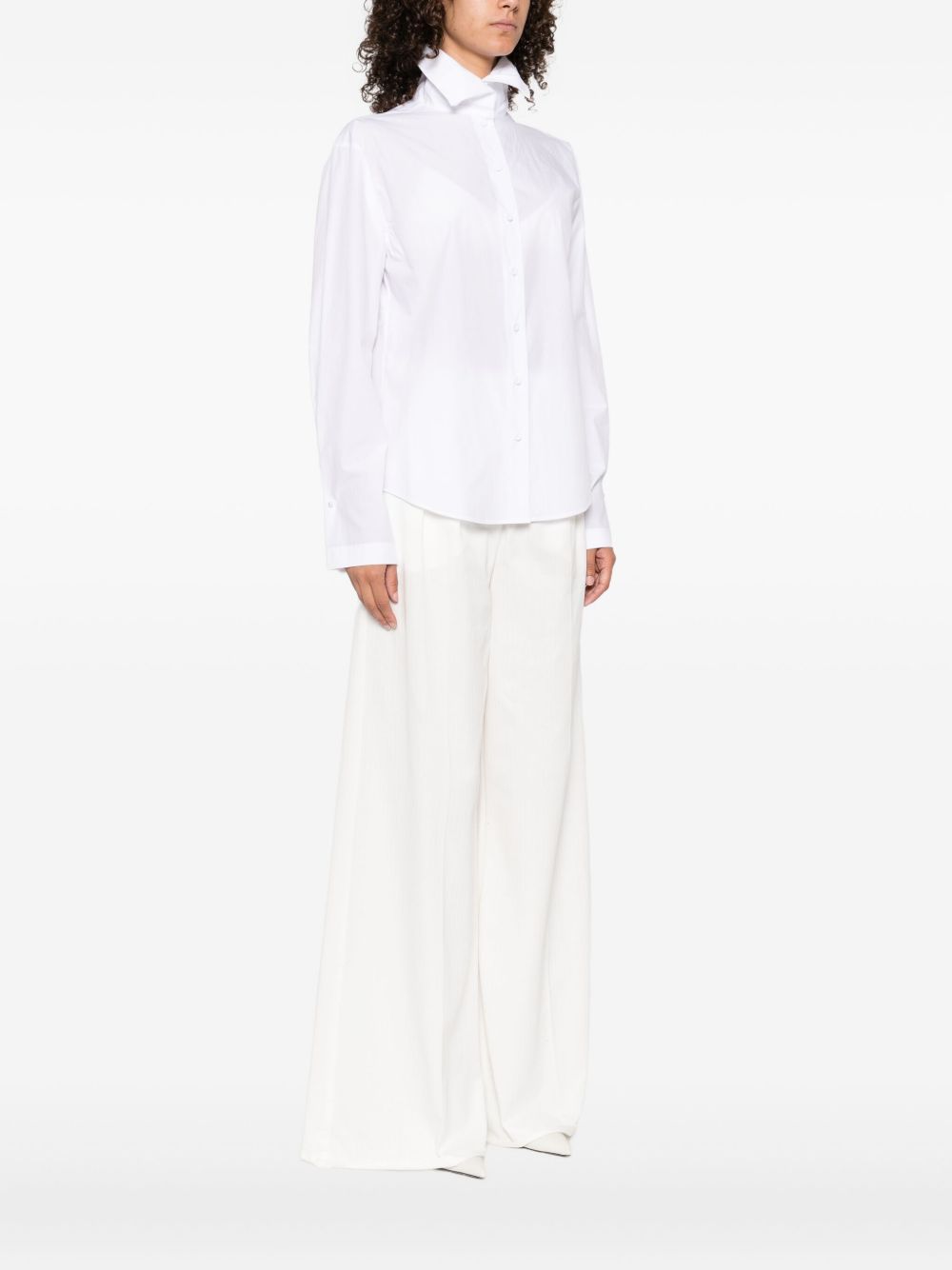 Camicia con dettaglio colletto in bianco Alberta Ferretti - donna 