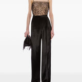 Pantaloni a vita alta in nero Alberta Ferretti - donna 