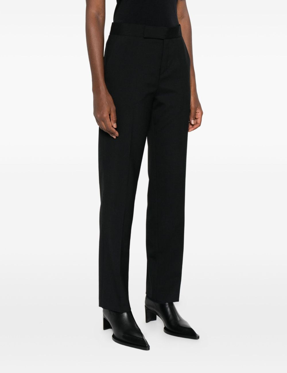 Pantaloni dritti in nero Alberta Ferretti - donna 