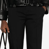 Pantaloni dritti in nero Alberta Ferretti - donna 