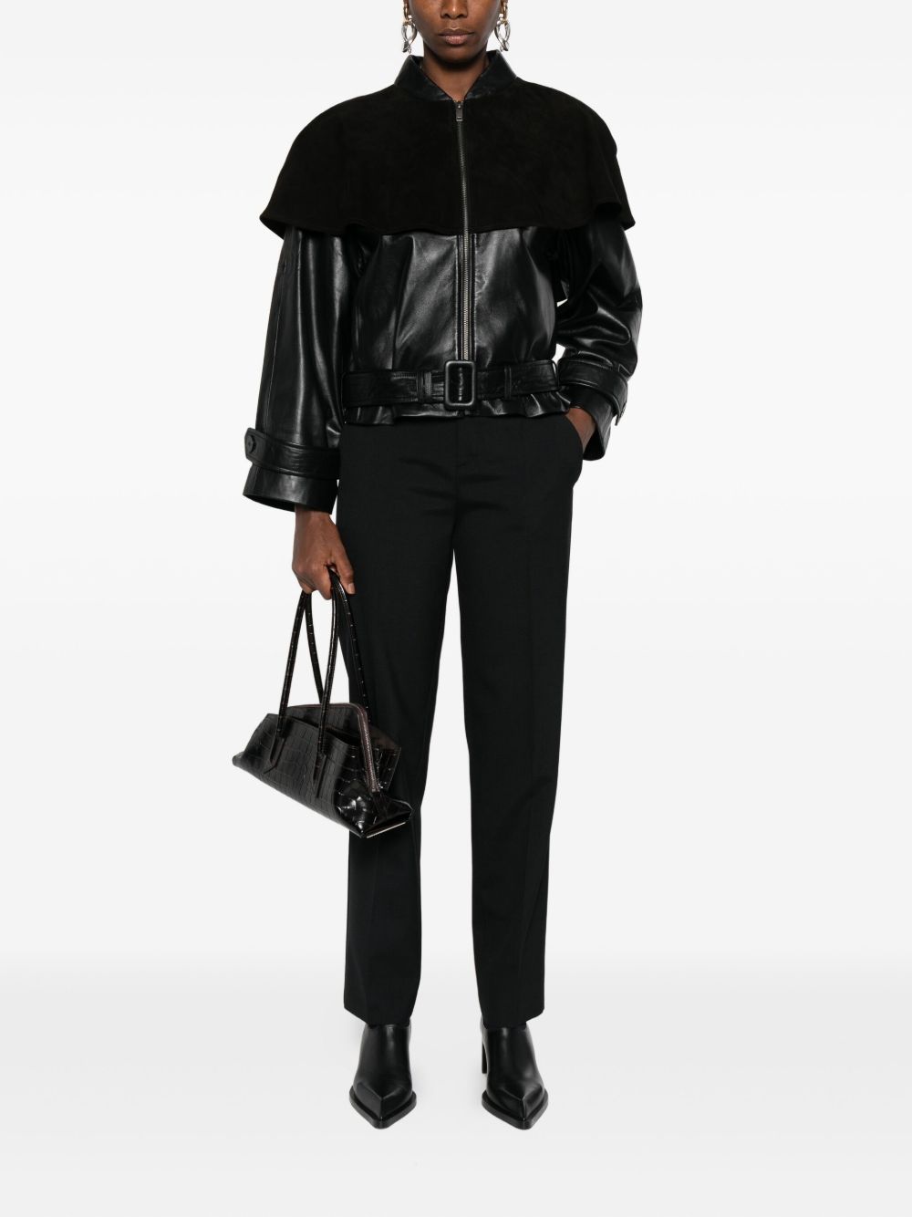 Pantaloni dritti in nero Alberta Ferretti - donna 