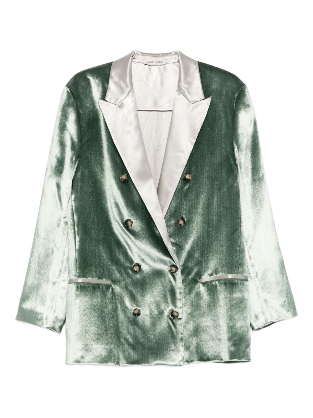 Blazer doppiopetto in verde Alberta Ferretti - donna 