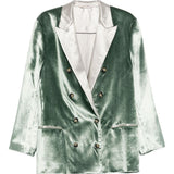 Blazer doppiopetto in verde Alberta Ferretti - donna 