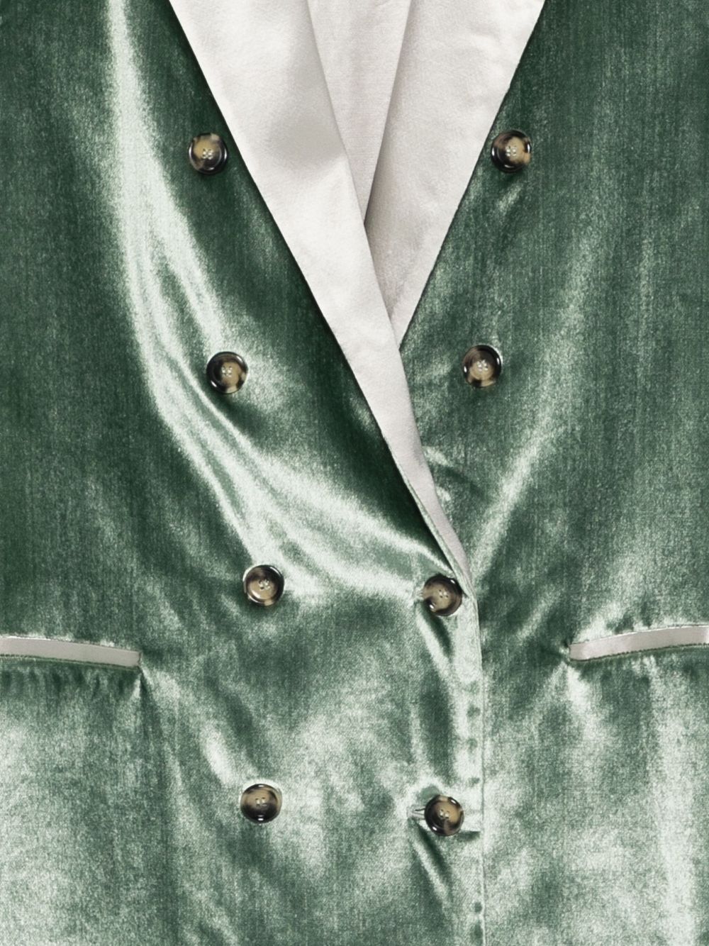 Blazer doppiopetto in verde Alberta Ferretti - donna 
