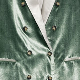 Blazer doppiopetto in verde Alberta Ferretti - donna 