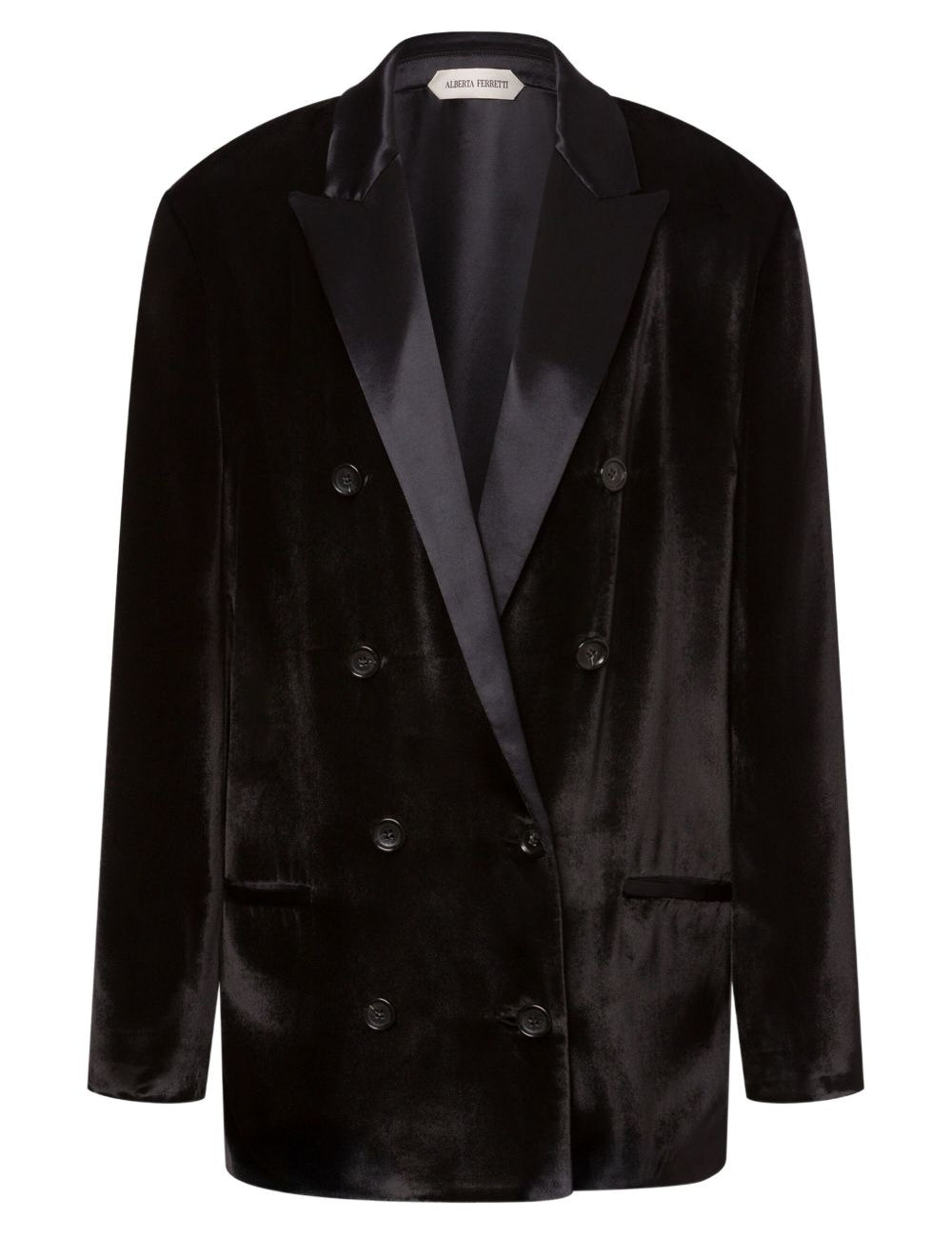 Blazer doppiiopetto in nero Alberta Ferretti - donna 