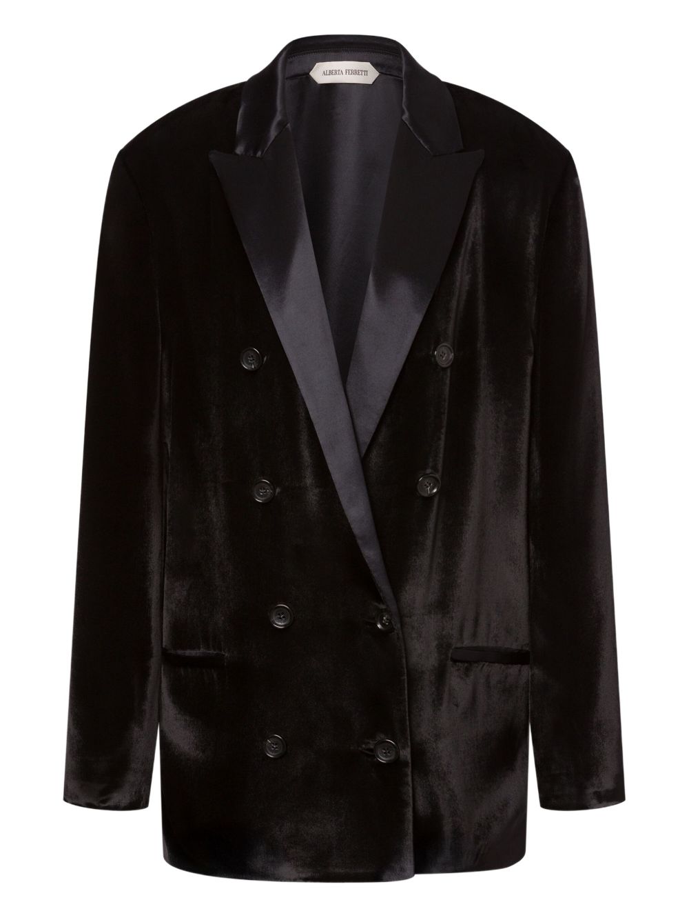 Blazer doppiiopetto in nero Alberta Ferretti - donna 